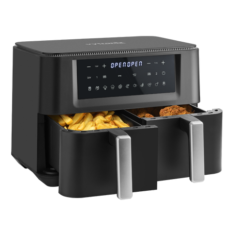 Vytronix DD9L Dual Zone Air Fryer 2 Drawer 9L Family Size Efficient 2400W