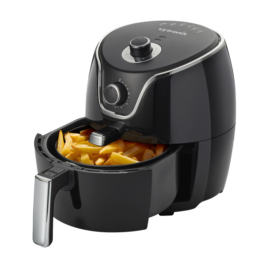 Vytronix 45QCF Family Size 4.5L Energy Efficient Air Fryer 1400W Black